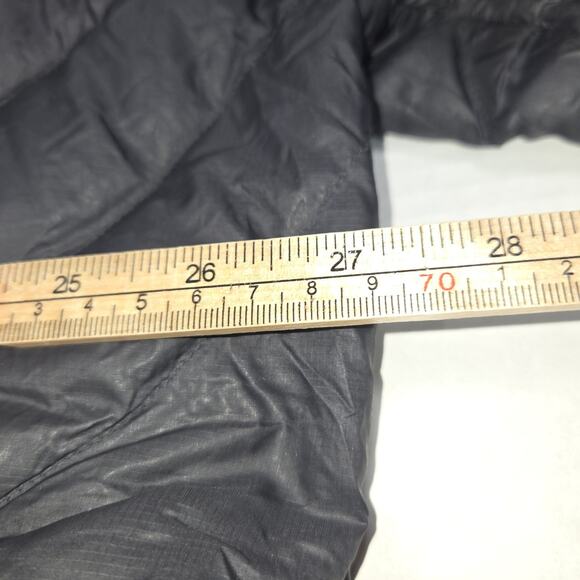 L.L. Bean Womens 3X + Puffer Coat Hood Black Down Long Packable Water Repellent - Picture 8 of 10